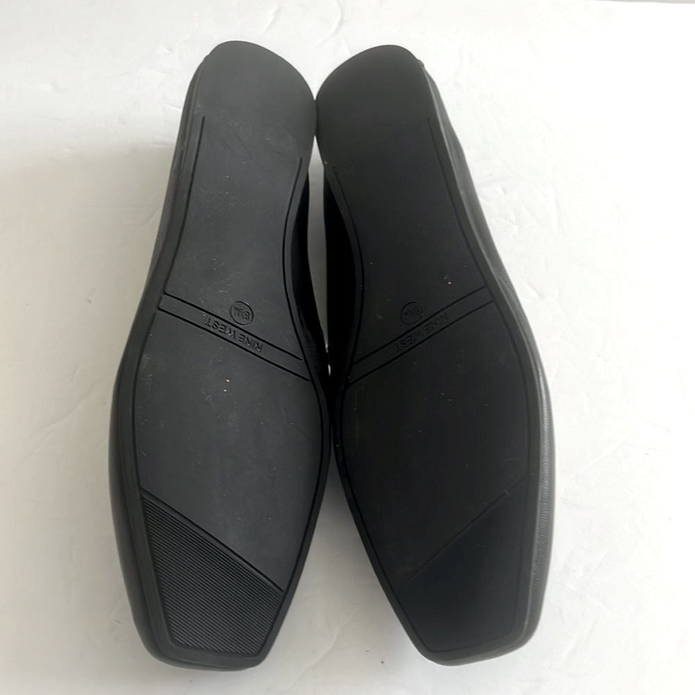 Nine West Womens WNALENA Ballet Flat Black Leather Shoes Size 8.5 NEW - Picture 9 of 10